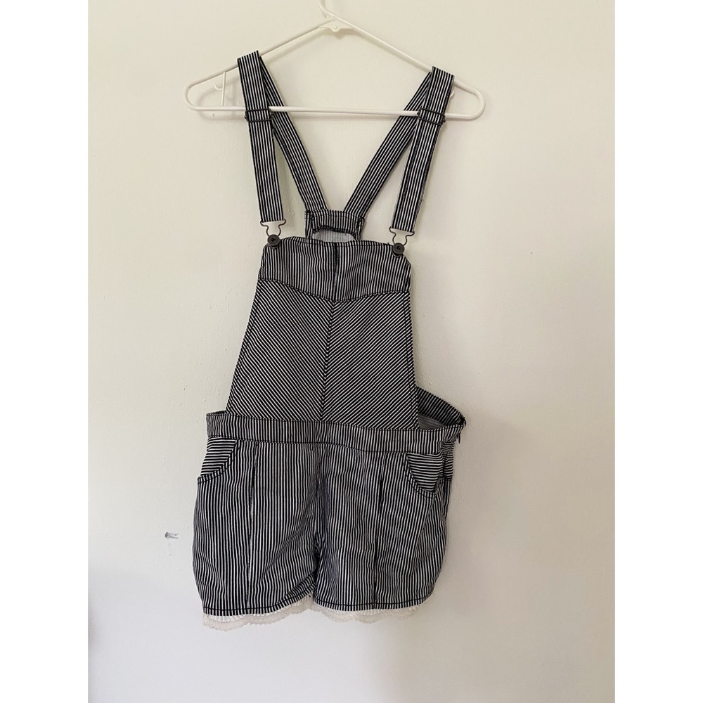 Black & White Short Overalls